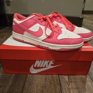 Nike Dunk Low Pink and White Sneakers
